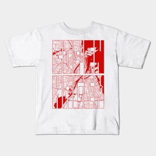 Copenhagen, Denmark City Map Typography - Oriental Kids T-Shirt